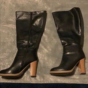 Lane Bryant Knee High Black Boots